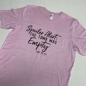 Heather purple tee shirt